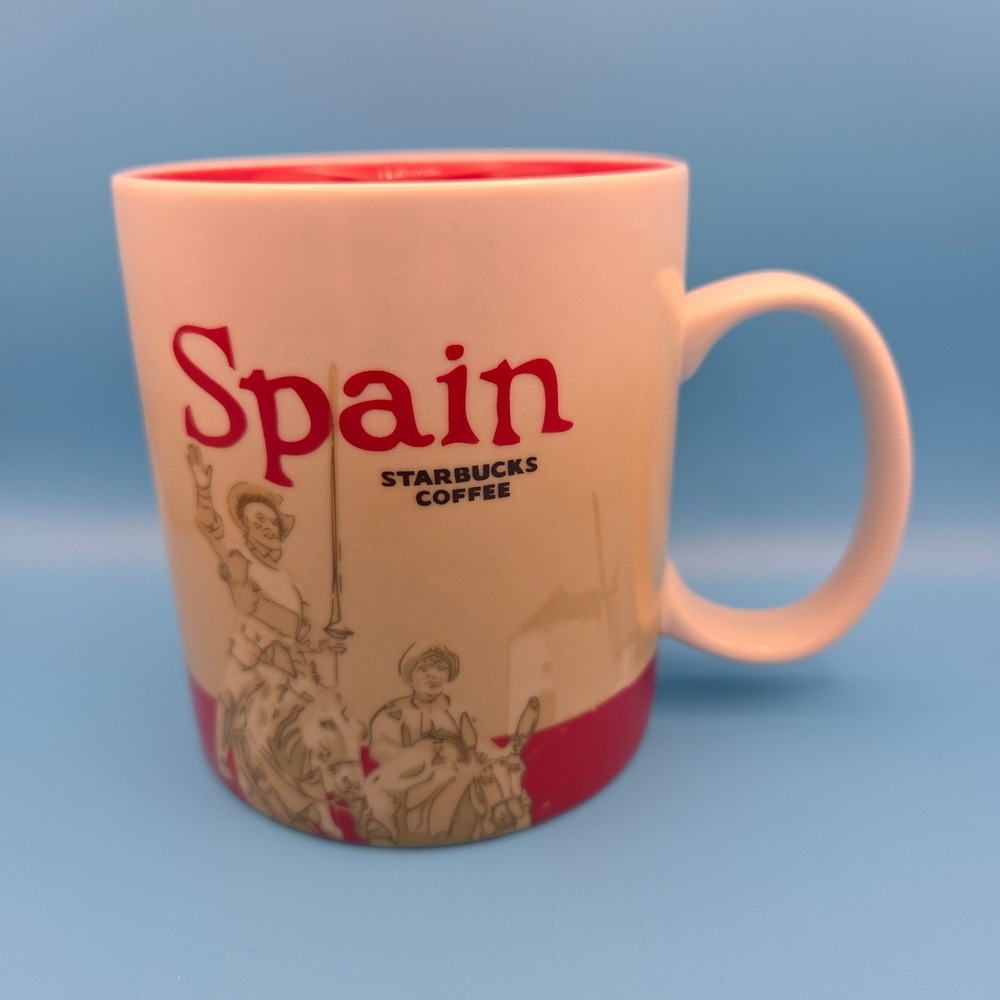 Starbucks Spain Global Icon Collector Series Coffee Mug 2013 Don Quixote 16 oz